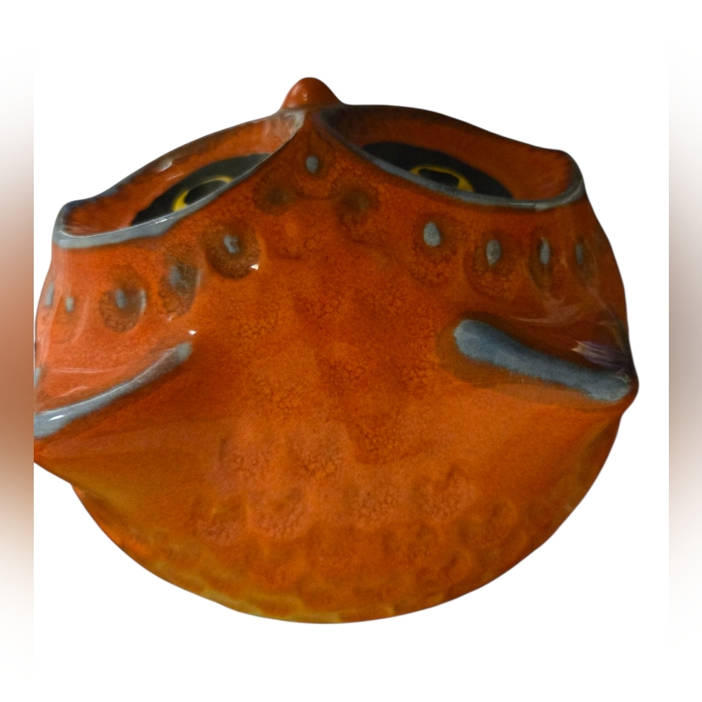 vintage ceramic owl cookie jar from Anthropologie - Picture 8 of 11